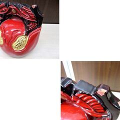 木魚 漆塗り 仏具 座布団・木魚バチ付き 中古 杢魚 もくぎょ 苫小牧西店の画像