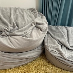 【決まりました】ニトリ　大サイズ　ビーズソファ　３個の画像