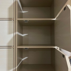 【美品】扉付きカラーボックス3段×3個セット の画像
