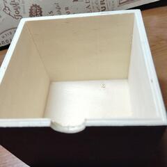 木製　キューブボックスの画像