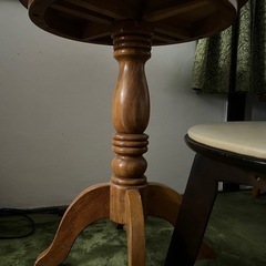 カフェテーブル ラウンドテーブル アンティーク 木製