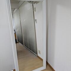 IKEA 全身鏡　白