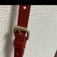 赤い ショルダーバッグ 未使用品の画像