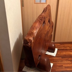 衝立 総無垢 天然木 一枚板  仕切り美品の画像