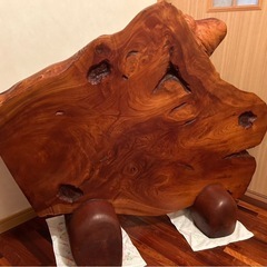 衝立 総無垢 天然木 一枚板  仕切り美品の画像