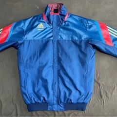 adidas ウインドブレーカー ブルゾン 青 ＸＯ