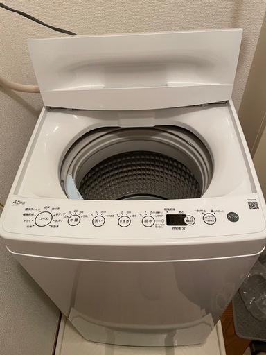 ビックカメラ　洗濯機　4.5kg