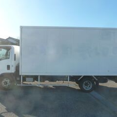 H.25(2013)年 いすゞ エルフ 3.0 ワイド ロング フルフラットロー ディーゼル 3tロングバン6MT ホワイト  パネルバン　左電動格納ミラー　ラッシングレール１　集中ドアロック　ABS　エアバック　坂道発進補助装置　バックカメラ　　17009の画像