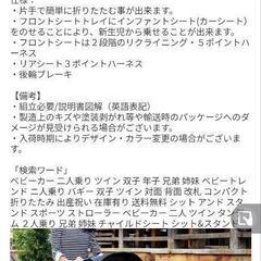 取引者いなければ、スクラップ  ベビートレンド ベビーカー 2人用 タンデムタイプ 前後 シットアンドスタンド ダブルベビーカー ミレニアムの画像