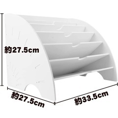ファイルラック レターケース 組み立て式 6仕切りの画像