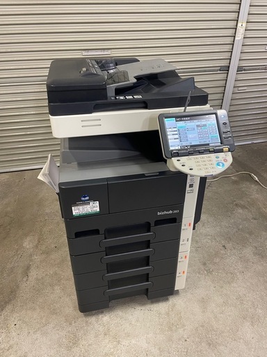 印刷テスト済み モノクロA3コピー機 bizhub283