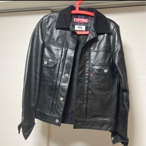 ギャルソン　リーバイス　コラボ　ホースレザー　ジャケット