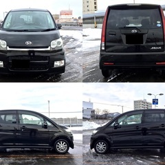 ★ダイハツ★ムーブ★カスタム★4WD★全てコミコミ！★車検付き！★超爆速納車可能！★乗って帰れます！★ナビ！★テレビ！★オーバヘッドコンソール！★全国格安陸送可能！★の画像