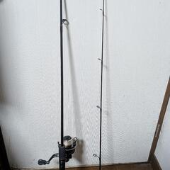 釣り竿　ルアーロッド180cm+リール1000番