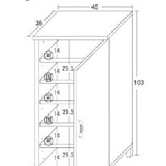 シューズボックス　ラック　収納　Kuroshioの画像