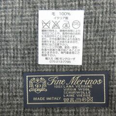 アッシュウッドアンドブレイク 　Ashwood & Blake 　100%ウール マフラー イタリア製　ストール グレーの画像