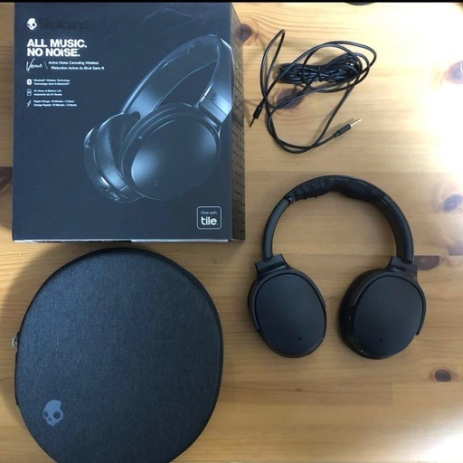 ワイヤレスヘッドホン　skullcandy venue ノイズキャンセリング機能