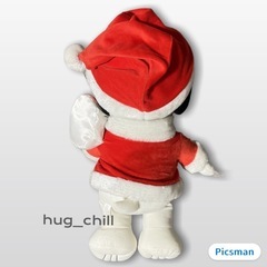 【タグ付】PEANUTS スヌーピー クリスマス サンタ ぬいぐるみ 50cmの画像