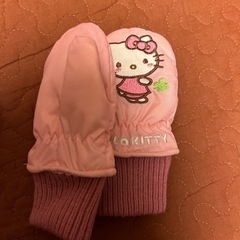 子供手袋　ニット帽の画像