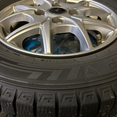 ダンロップ　スタッドレス4セット　2020年 ホイール付き145/80R13 の画像