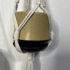 マクラメプラントハンガー　2点セットの画像