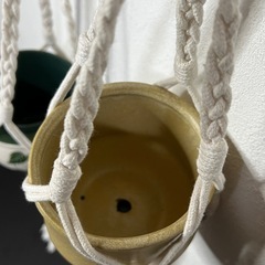 マクラメプラントハンガー　2点セットの画像