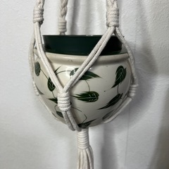 マクラメプラントハンガー　2点セットの画像