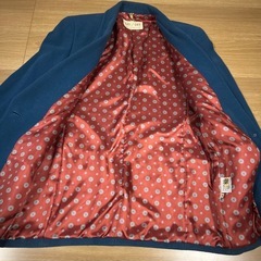 ⭐︎決まりました⭐︎ワールド　チェスターコート　Mサイズ相当　ブルー　グリーン　きれいめ　9号の画像