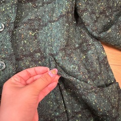 ⭐︎決まりました⭐︎コート　グリーン　緑　フリーサイズ　レディース　きれいめの画像