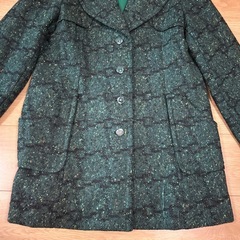 ⭐︎決まりました⭐︎コート　グリーン　緑　フリーサイズ　レディース　きれいめの画像