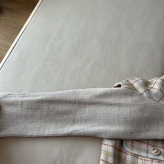 ⭐︎決まりました⭐︎アウター　チェック柄　ベージュ　オレンジ　きれいめ　秋冬　あったかの画像