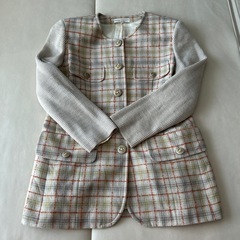 ⭐︎決まりました⭐︎アウター　チェック柄　ベージュ　オレンジ　き...