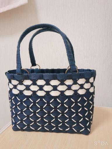 ハンドメイド　エコクラフトバッグ