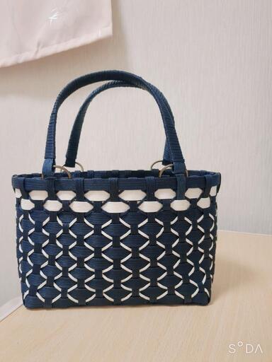ハンドメイド　エコクラフトバッグ