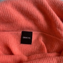 美品❣️アンゴラ20％ハイネックセーターオレンジピンクの画像