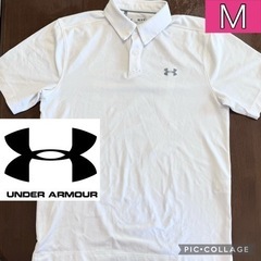 【使用1,2回】Mサイズ メンズ 白 メッシュ アンダーアーマー...
