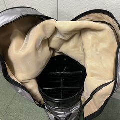 RIVIERA in USA キャディバッグ ゴルフバッグ シルバー の画像