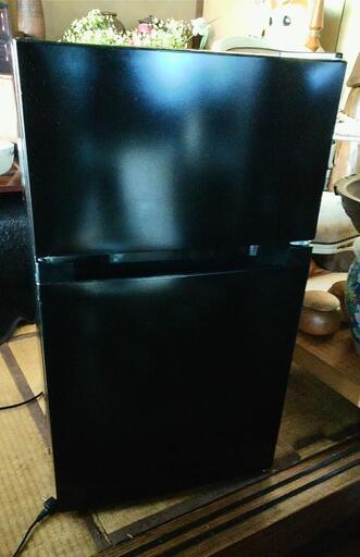 アイリス 冷蔵庫 87L  2ドア  ブラック PRC-B092D-B
