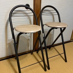 折りたたみ式カウンターチェア