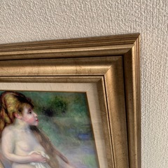 新品 裸婦　ロココ調 ゴージャス ゴールド額装 インテリア ルノワール 油絵　複製画 絵画　の画像