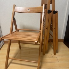 【折りたたみチェア3脚】IKEA(イケア)廃盤色
の画像