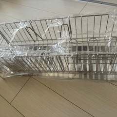 【新品未使用】伸縮式水切りラックの画像