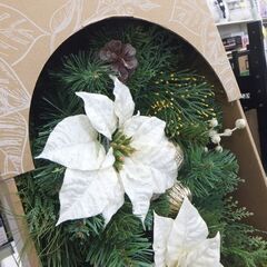 新品 クリスマス スワッグ 高さ81㎝ 屋内 装飾 飾り 玄関 松ぼっくり フラワー ディスプレイ ☆ 札幌市 北区 屯田 の画像