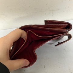 ☆値下げ☆I2412-385 COACH 2つ折り財布 汚れ 色はげあり 小銭入れボタンゆるい ポケット6こありの画像