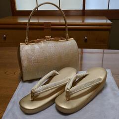 [中古品] 和装バッグと草履セット