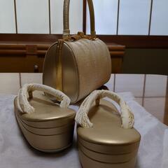 [中古品] 和装バッグと草履セットの画像