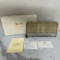 ☆値下げ☆I2412-387 COACH 長財布 箱付き キズ ...