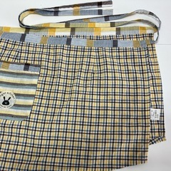 エプロン ショート丈 腰下エプロンの画像