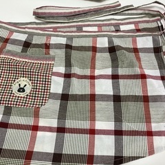 エプロン ショート丈 腰下エプロンの画像