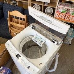 【超美品‼️】ハイアール 2023年製 7.0kg全自動洗濯機 オシャレ着コース ジェルボールコース エディオンモデル ホワイト♪の画像